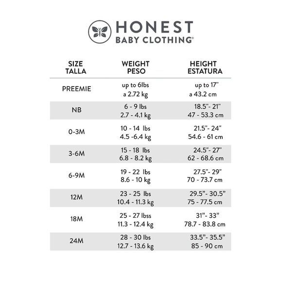 The Honest Company Kids Bottoms - Black and White Star Print Size 18m - Picture 4 of 7